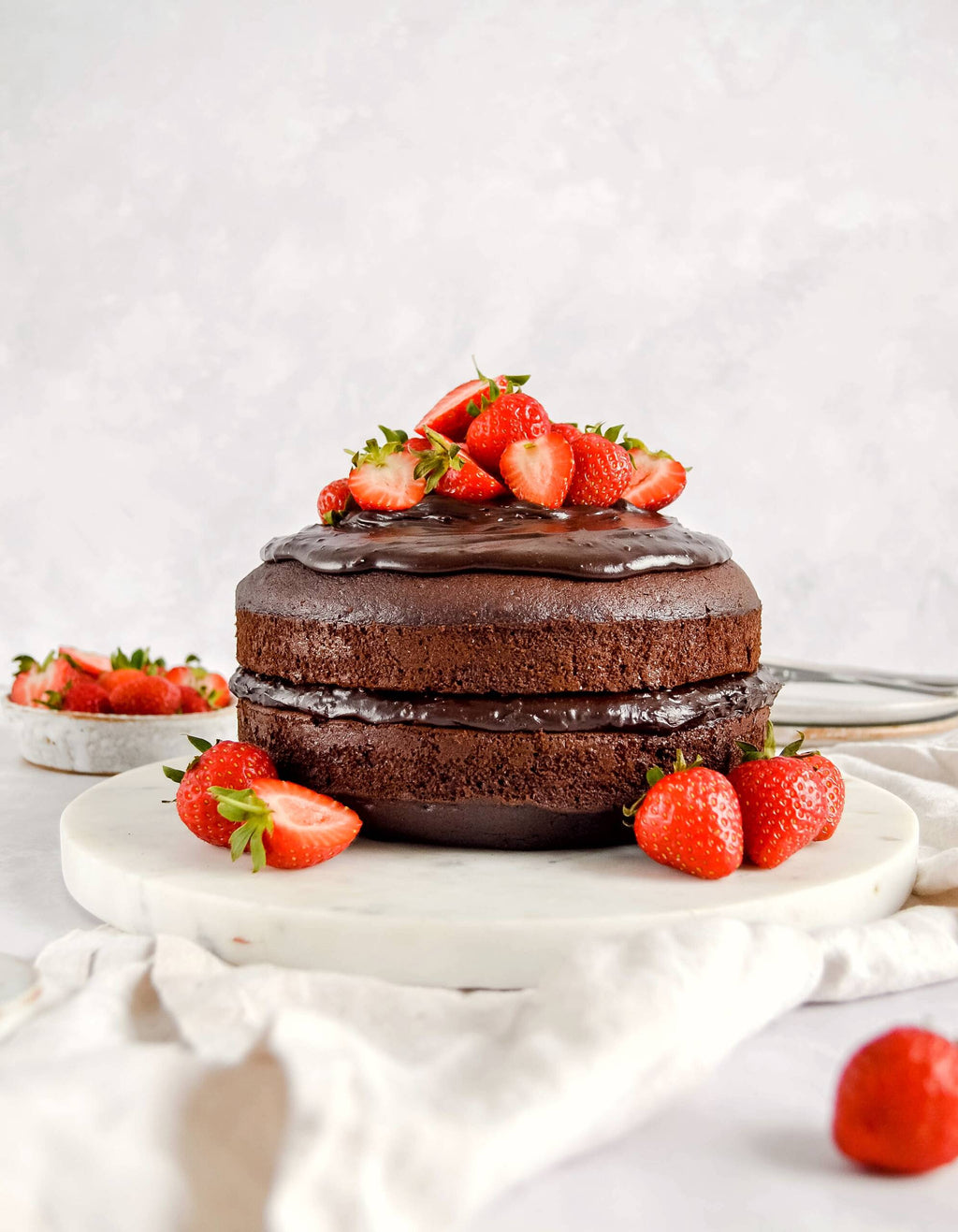 Dairy-Free Chocolate Fudge Celebration Cake